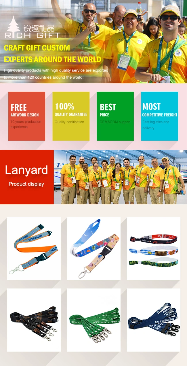 Factory Direct Sale Custom Double Sided Printing Flash Drive USB Lanyard for Promotion